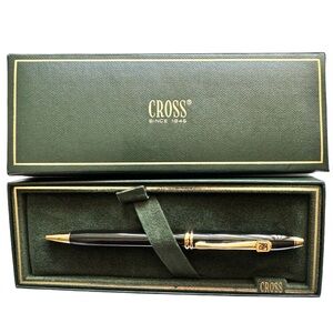 Cross Townsend Ballpoint Pen - Black - Gold Trim (Black Ink) PWC Logo